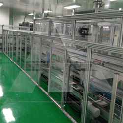 鋁型材鋰電池電芯輸送防護(hù)罩定制加工效果圖介紹